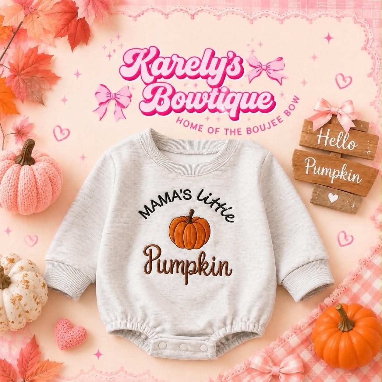 Mama's Little Pumpkin Bubble