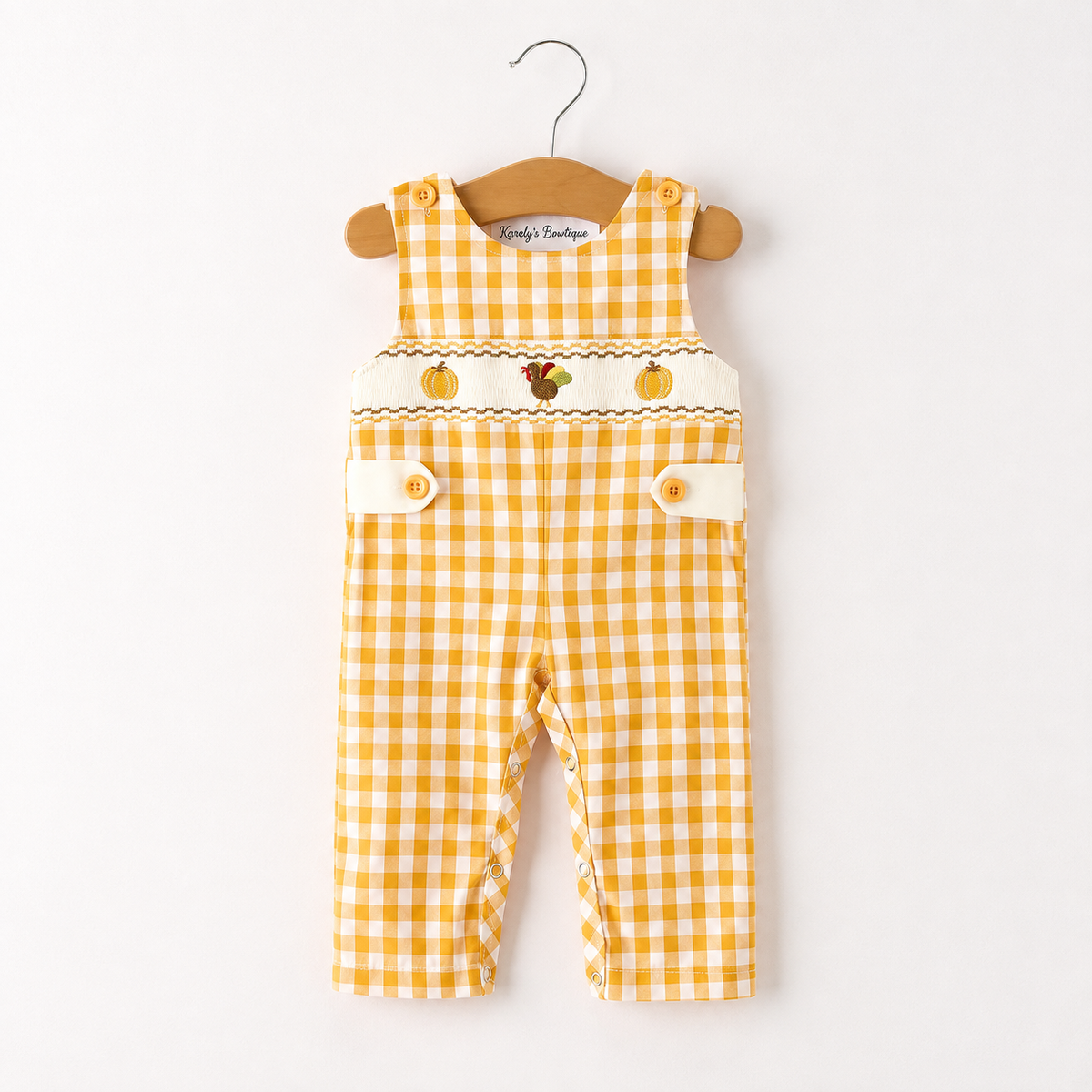 Pumpkin Embroidery Smock